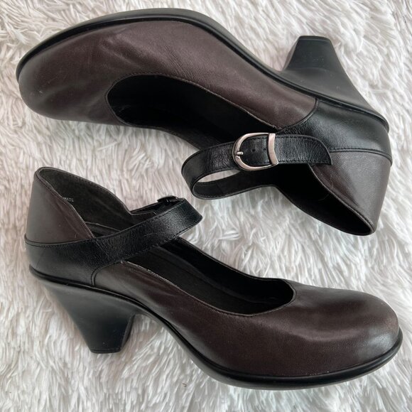 Dromedaris Nadia Mary Jane Mink Brown and Black Size 10.5 - Picture 5 of 10